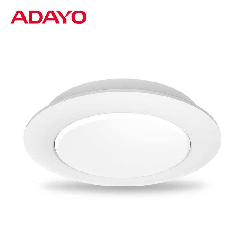 Round white LED cabinet lights BAGEL with 8.5W 2700K and recessed