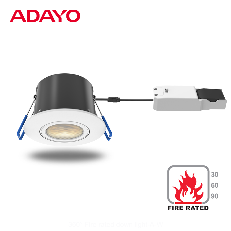 Fire rated down lights wholesale, 6W CCT3, dimmable ceiling spotlights OEM/ODM