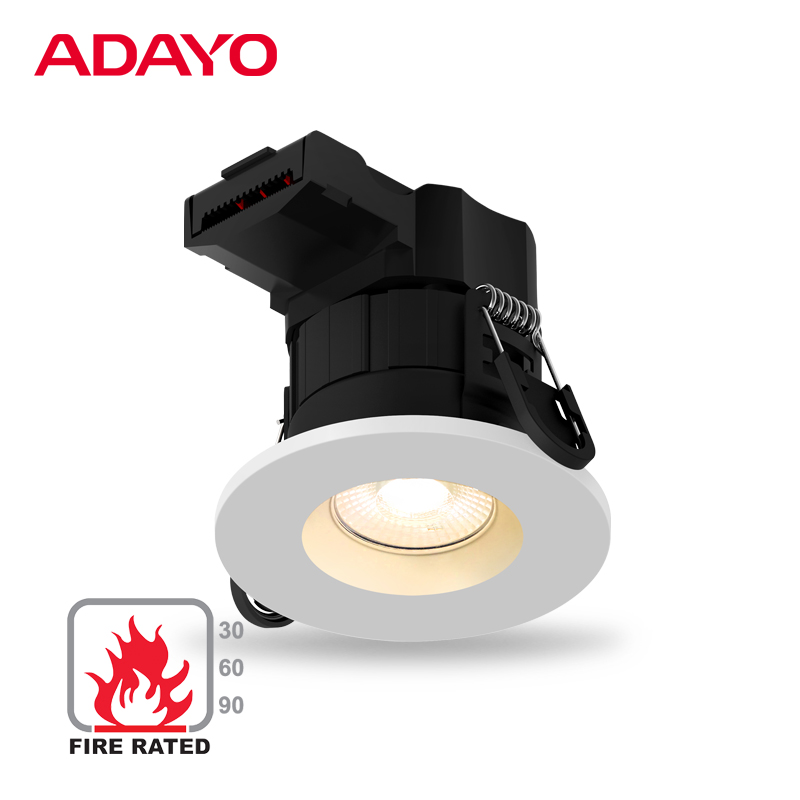 IP65 fire rated downlights wholesale, 8.5W 600lm A02, ceiling lights UK custom