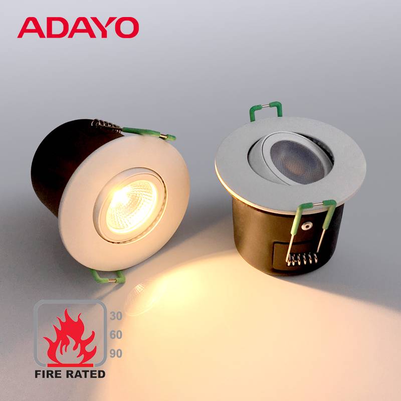 Dimmable fire rated led downlights wholesale, 6W COB, warm spotlight OEM/ODM