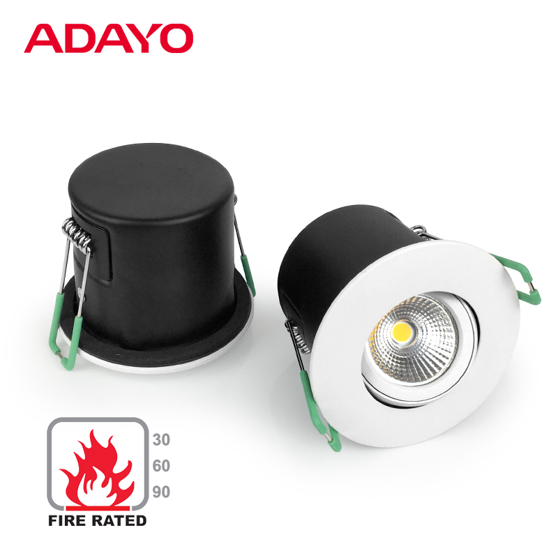 Dimmable fire rated led downlights wholesale, 6W COB, warm spotlight OEM/ODM