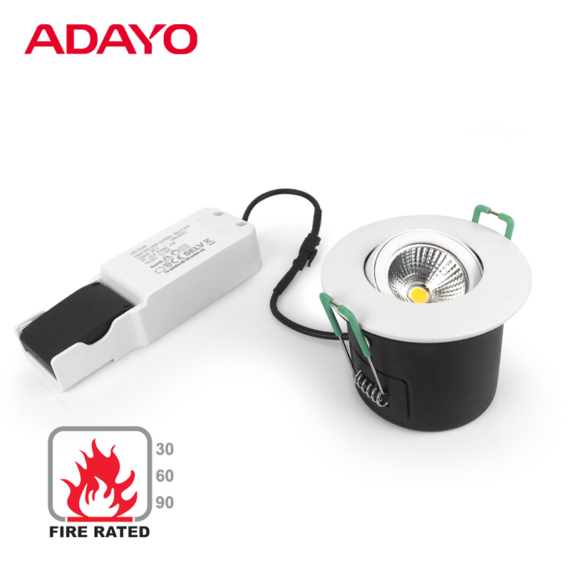 Dimmable fire rated led downlights wholesale, 6W COB, warm spotlight OEM/ODM