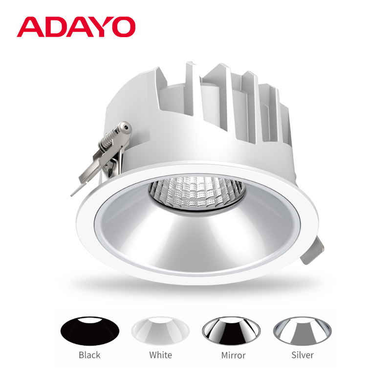 White recessed anti glare downlight SWAN 20W