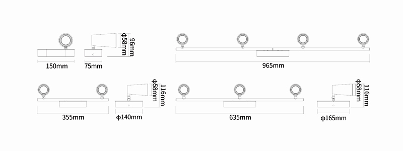 ADAYO black spot lights led