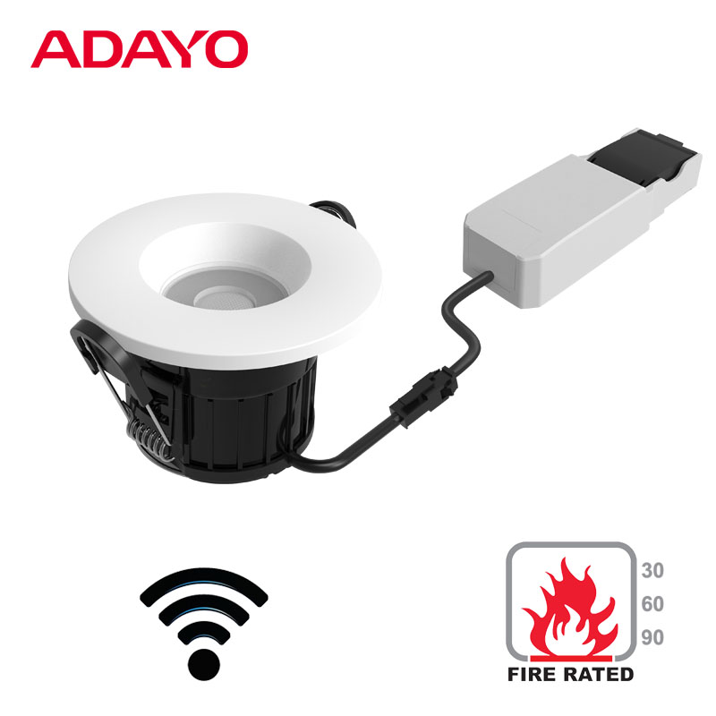 Best smart lights wholesale, 8.5W 700lm, fire rated recessed downlights custom
