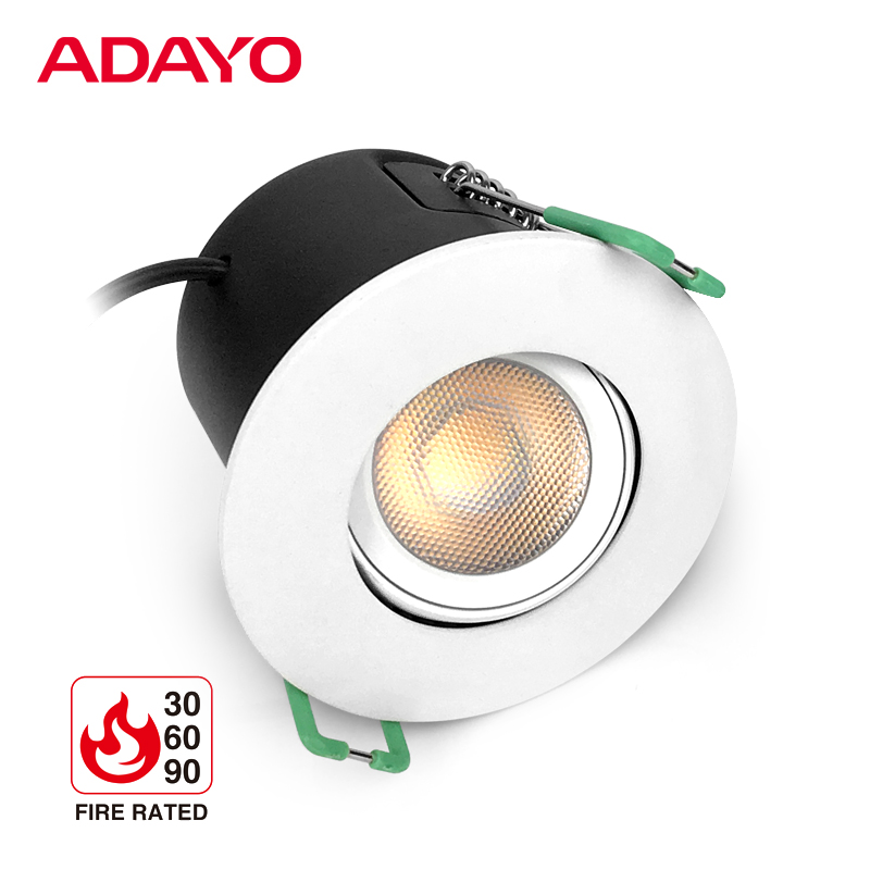 Fire rated LED smart light 360° rotation with TUYA system dim by app