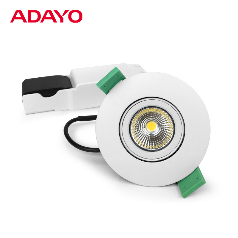 Waterproof spotlight manufacturer, 6W COB, adjustable downlights wholesale