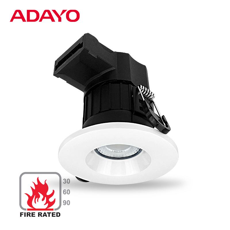 IP65 fire rated downlights wholesale, 8.5W 600lm A02, ceiling lights UK custom