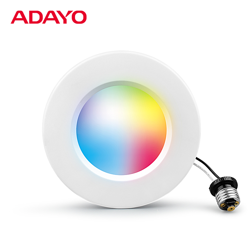ADAYO lighting rgb downlight 15w 1350lm smart rgb led downlights with tuya APP