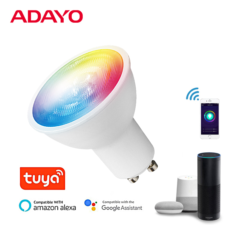 4.8W 450lm GU10 LED smart bulb 120V~@60HZ with lens