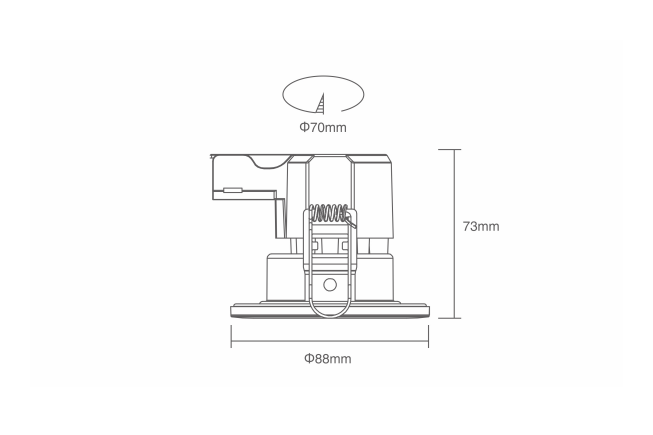 ADAYO fire rated down light