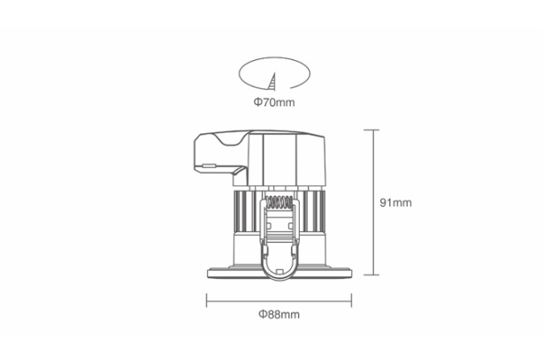 ADAYO IP65 recessed downlight