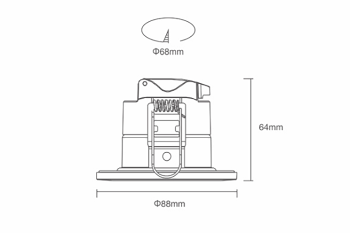 ADAYO fire rated recessed light