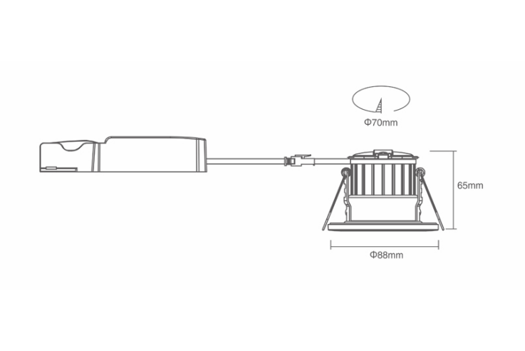 ADAYO fire rated led downlights