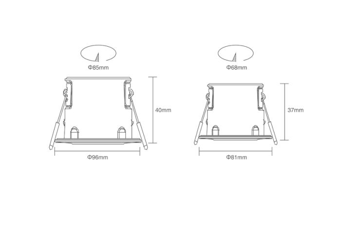 ADAYO recessed spotlights