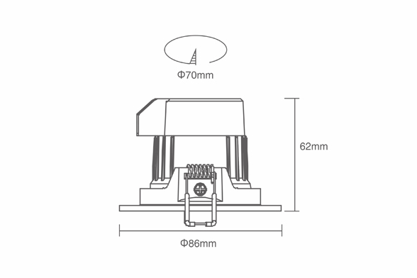 ADAYO spotlight recessed lighting