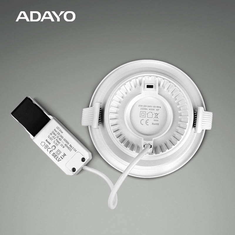 6 inch 20W DE GAULLIST anti glare LED downlight with white body