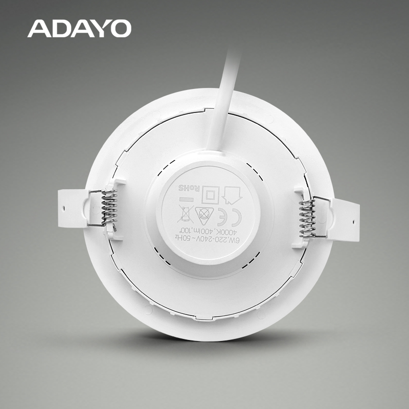 8-inch 18W slim LED downlights CREPE with 3000K non-dimmable