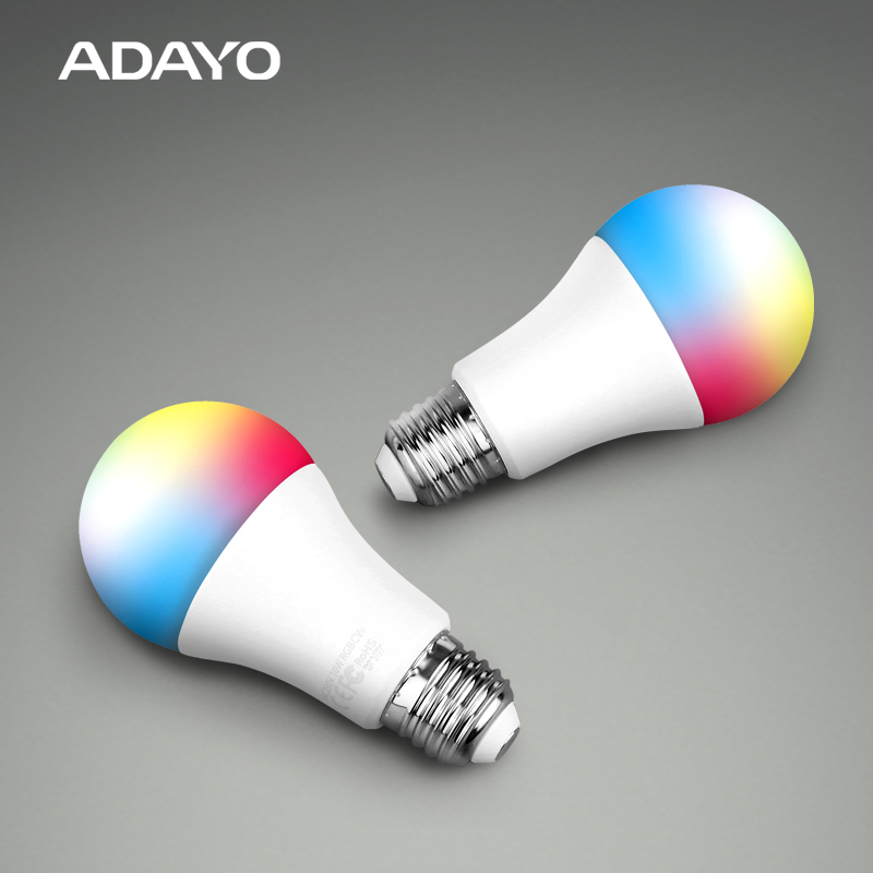 RGB WiFi light bulb 9.3W E27 220V with TUYA smart system