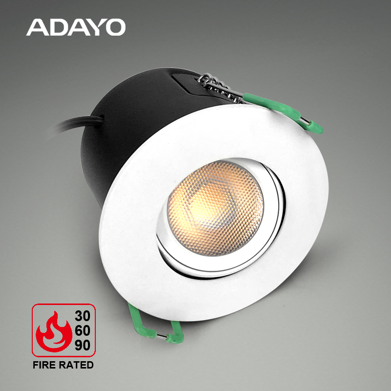 Fire rated LED smart light 360° rotation with TUYA system dim by app