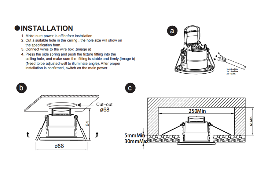 ADAYO recessed downlight