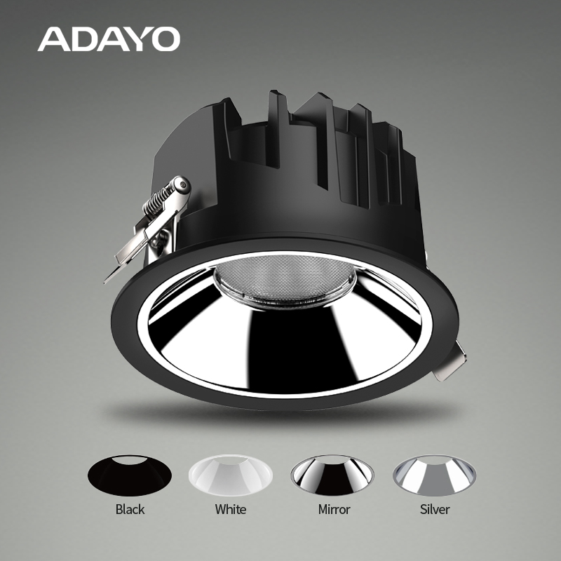 3-inch black down light SWAN 20W 3000K lens model