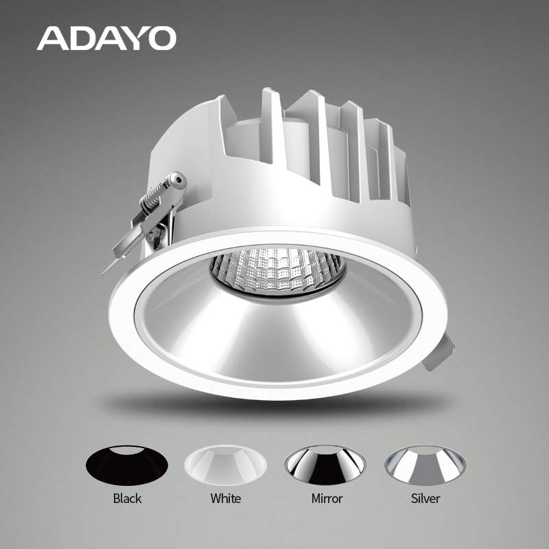 White recessed anti glare downlight SWAN 20W