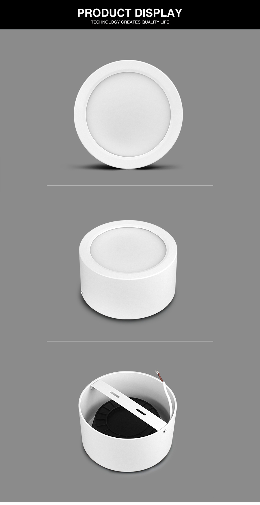 ADAYO round surface mounted downlight