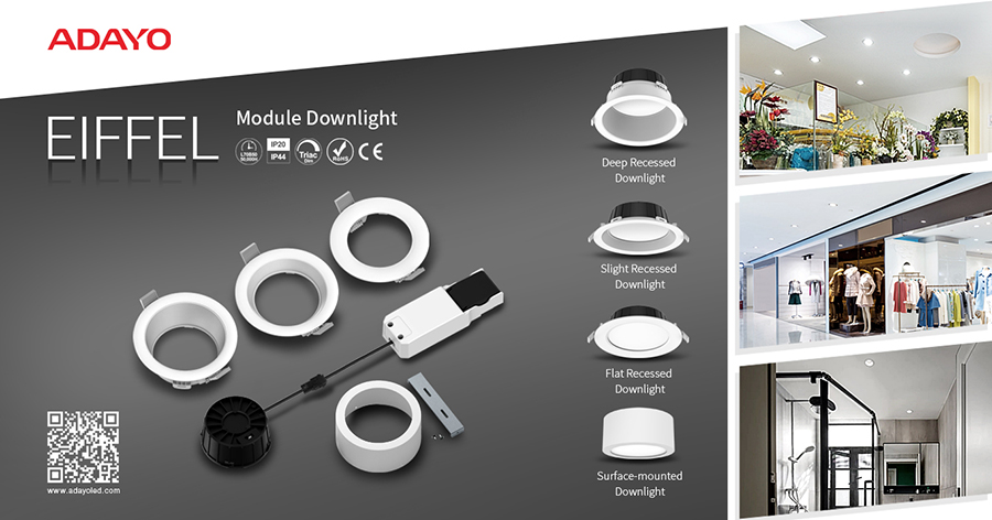 ADAYO led lights manufacturer, round led downlight