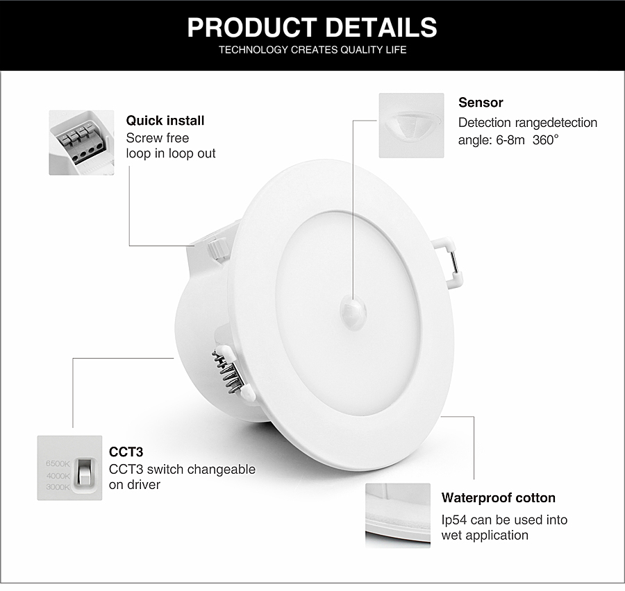 ADAYO sensor downlight round downlight