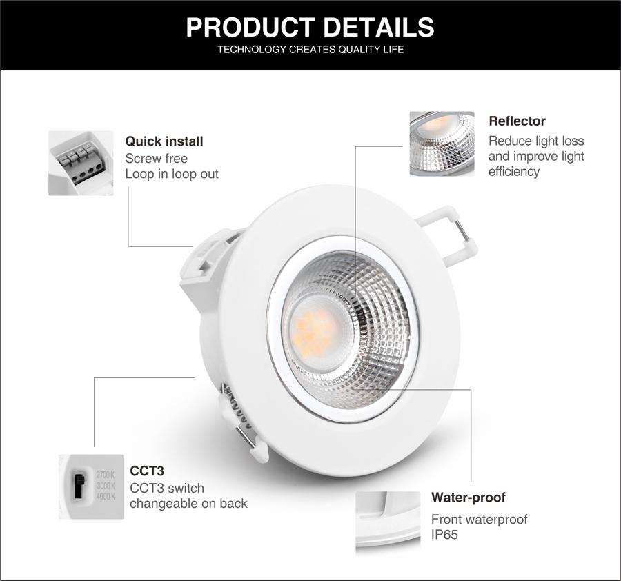 ADAYO recessed spot lighting fixtures