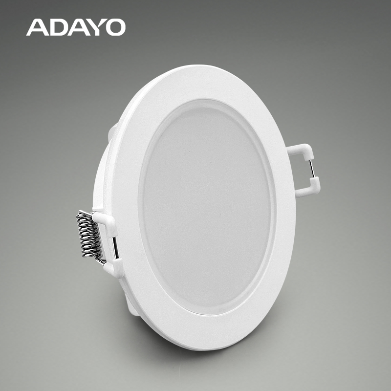 Amber ECO DIY downlight 5.5W IP65 fix dimmable changeable bezel