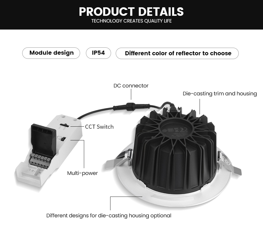 ADAYO large downlights